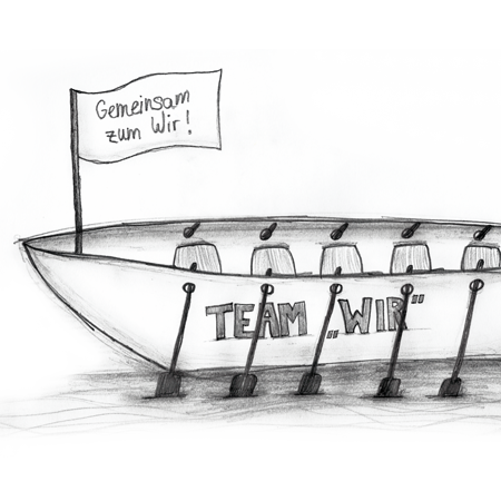 Semper Avanti - Newsletter Illustration, Teamentwicklung